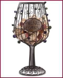 Great Bar Decor WINE GLASS Wine Cork Collection Cage  