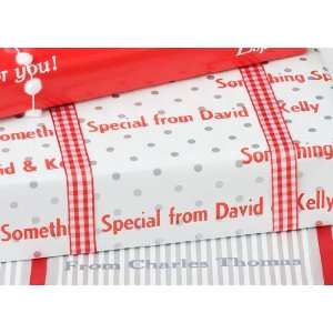  personalized gift wrap   silver dots Toys & Games