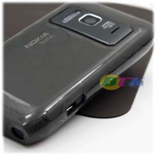 Black Soft TPU Silicone Gel Hard Case Cover Nokia N8  
