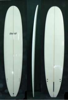 Clear White PU Poly Fiberglass Longboard Surfboard  