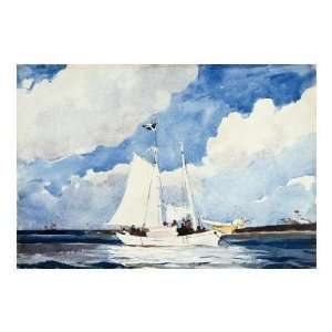 Winslow Homer   Fishing Schooner, Nassau Giclee 