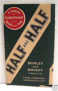 Half and Half Burley & Bright Cigarette Tobacco Papers  