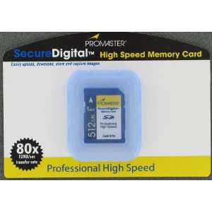   Promaster Secure Digital High SPeed Memory Card 512 MB Electronics