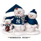 CC Sports Decor Pack of 2 MLB Minnesota Twins Snowmen Family Table Top 
