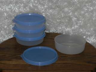 Tupperware Little Wonders Snack Bowl Set Light Blue Lid NEW  
