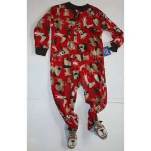   : Carters Super Soft Fleece Footed Sleeper   2T   Puppies/Red: Baby