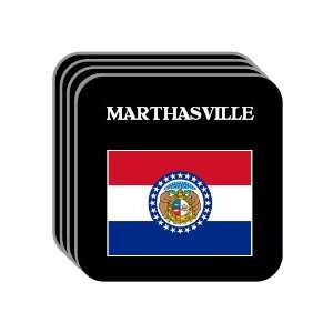  US State Flag   MARTHASVILLE, Missouri (MO) Set of 4 Mini 