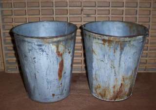 Maple Syrup Sap Bucket Old BUCKETS Tin LOOK PLANTER  