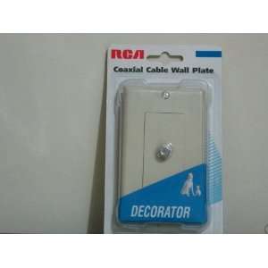  COAXIAL CABLE WALL PLATE (RCA) Electronics