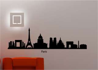 AMAZING CITY SCAPE WALL ART PARIS STICKER VINYL SKYLINE  