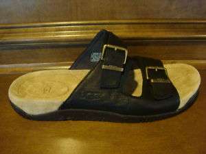 New! Mens 11 UGG WHALEN Black Leather Buckle Sandals  