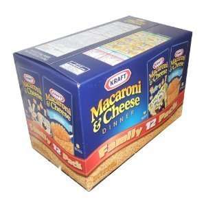 Kraft Macaroni and Cheese Dinner Family 12 Pack  Grocery 