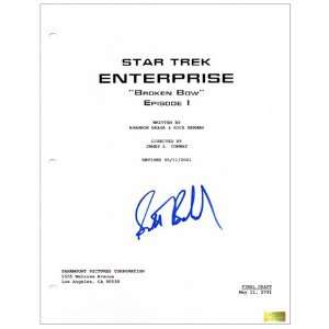 Scott Bakula Autographed Star Trek Broken Bow Script