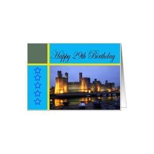  Happy 29th Birthday Caernarfon Castle Card: Toys & Games