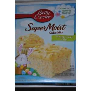 Betty Crocker Super Moist Spring Party Chip Cake Mix 15 Ounce Package 