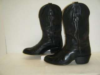 Mens Black Hand Made Boots sz 9.5D (#9727)  