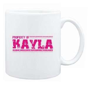  New  Property Of Kayla Retro  Mug Name