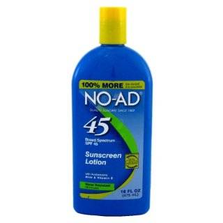  NO AD Water Resistant Sunscreen Lotion, SPF 85 16 fl oz 