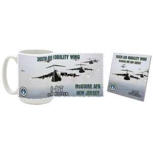  USAF 305th Air Mobility Wing C 17 Mug/Coaster Kitchen 
