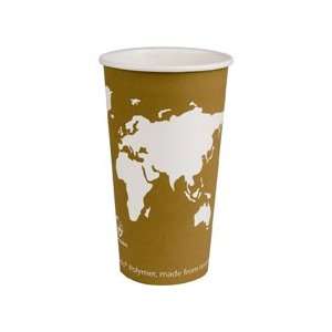  Eco Products 20 oz Compostable Hot Cup in World Art Design 