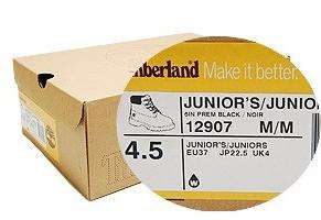 Timberland Junior Boys Boots Pre 6inch 12907 Black Noir  