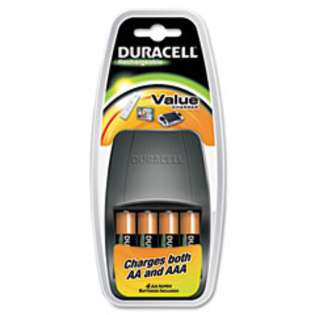   ~ Value Charger, 4 Pre Charged Rechargeable AA NiMH Batteries