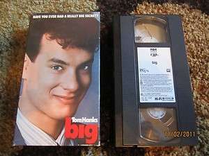 RARE Video Big VHS 1988 89 Tom Hanks Elizabeth Perkins Robert Loggia 