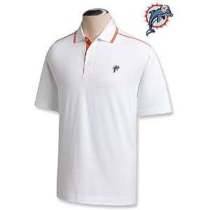  Cutter & Buck Miami Dolphins Mens Baseline Organic Polo 