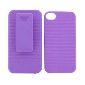  APPLE IPHONE 4 / 4S ALL CARRIERS COMBO HOLSTER COVER CASE 