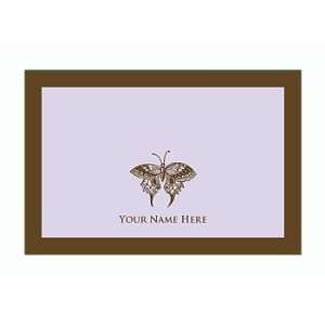  Personalized Stationery Note Cards Set with Butterfly 