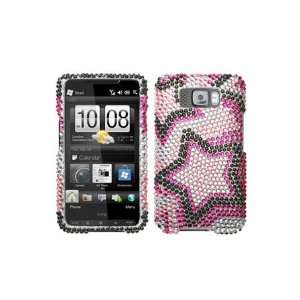  HTC HD2 Full Diamond Graphic Case   Twin Star: Cell Phones 