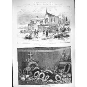    1884 DEATH DUKE ALBANY VILLA NEVADA CANNES COFFIN: Home & Kitchen