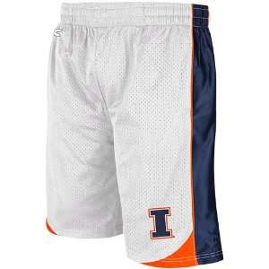   Fighting Illini Vector Workout Shorts   White