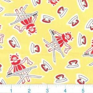  45 Wide Happy Homemaker Startch & Press Yellow Fabric By 