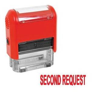    SECOND REQUEST Red Stock Self Inking Rubber Stamp
