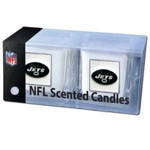  New York Jets 2 pack of 2x2 Candle Sets   NFL Football Fan Shop 