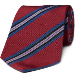 Paul Smith  Striped Cotton Blend Tie  MR PORTER
