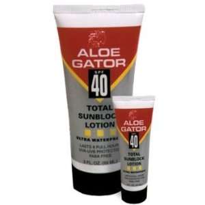  Aloe Gator Total Sunblock Lotion SPF40 3oz. Beauty