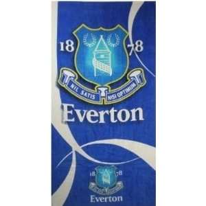 Everton Fc Crest Football Official Beach Towel:  Home 