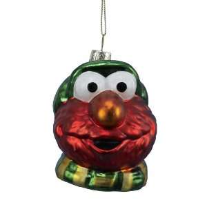   SE4101 Glass Sesame Street Elmo Head Ornament, 5 Inch: Home & Kitchen