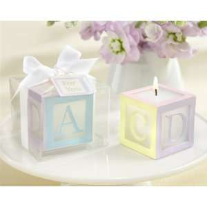  Baby Block Candle Favor