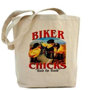    Tote Bag Biker Chicks Women Girls Rule the Road: Everything Else