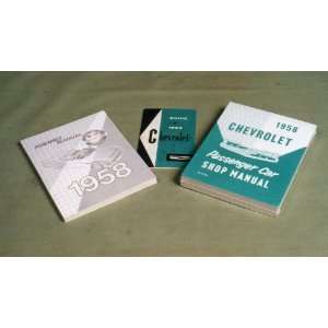  Chevy Manual Literature Set, 1958 Automotive