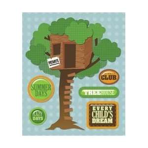  K&Company Sticker Medley Treehouse; 6 Items/Order