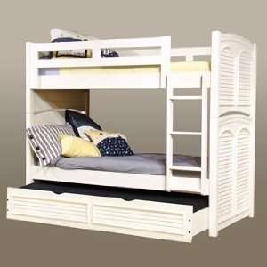  Twin over Twin Bunk Bed by American Woodcrafters   White 