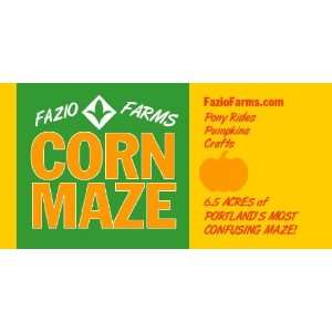  3x6 Vinyl Banner   Fazio Farms Corn Maze 