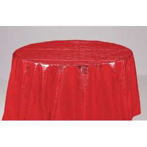   Hoffmaster 682 MR Metallic Red Octy Round Tablecover: Home & Kitchen