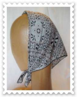 Vintage 60s Scarf Silk Print BOHO Peasant Lovely Colors  