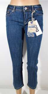 DOLCE GABBANA° Original Damen Stiefel Hose 3/4 Capri Jeans Blau 