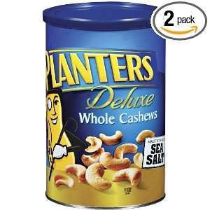Planters Whole Cashews, 21 Ounce Pouch (Pack of 2)  